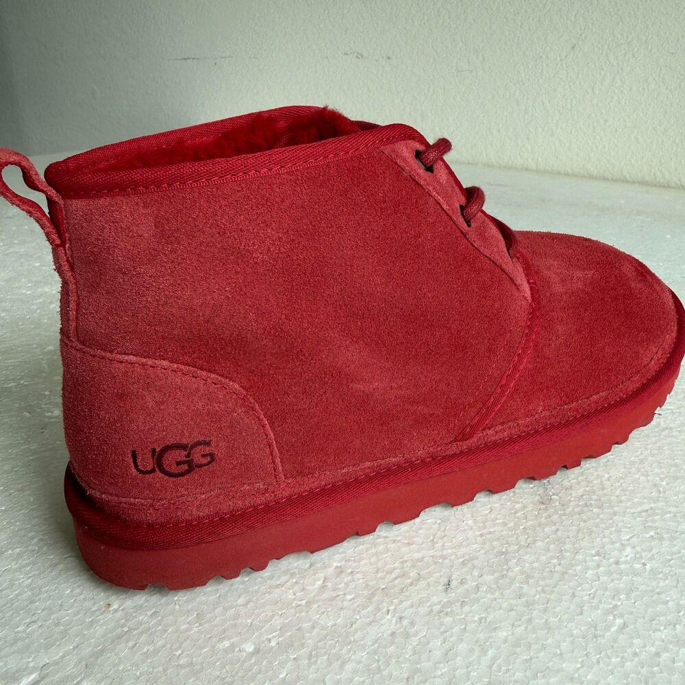 UGG Australia Neumel 3236 Samba Red Chukka Ankle Boots Men's Size 11 -Excellent - Picture 13 of 14